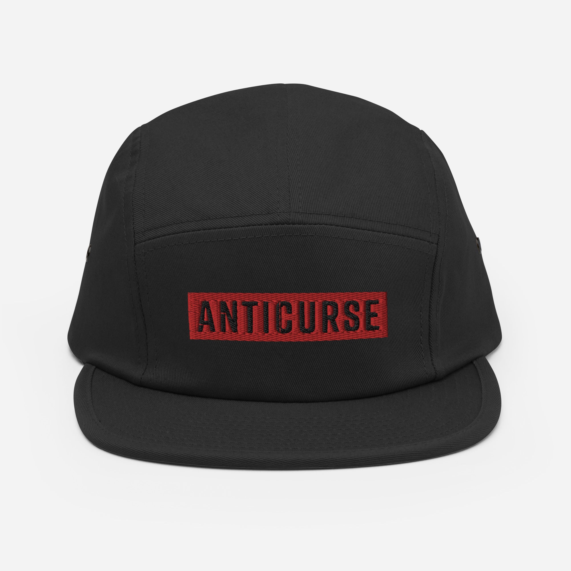 Anticurse Red Badge - Five Panel Cap - Black