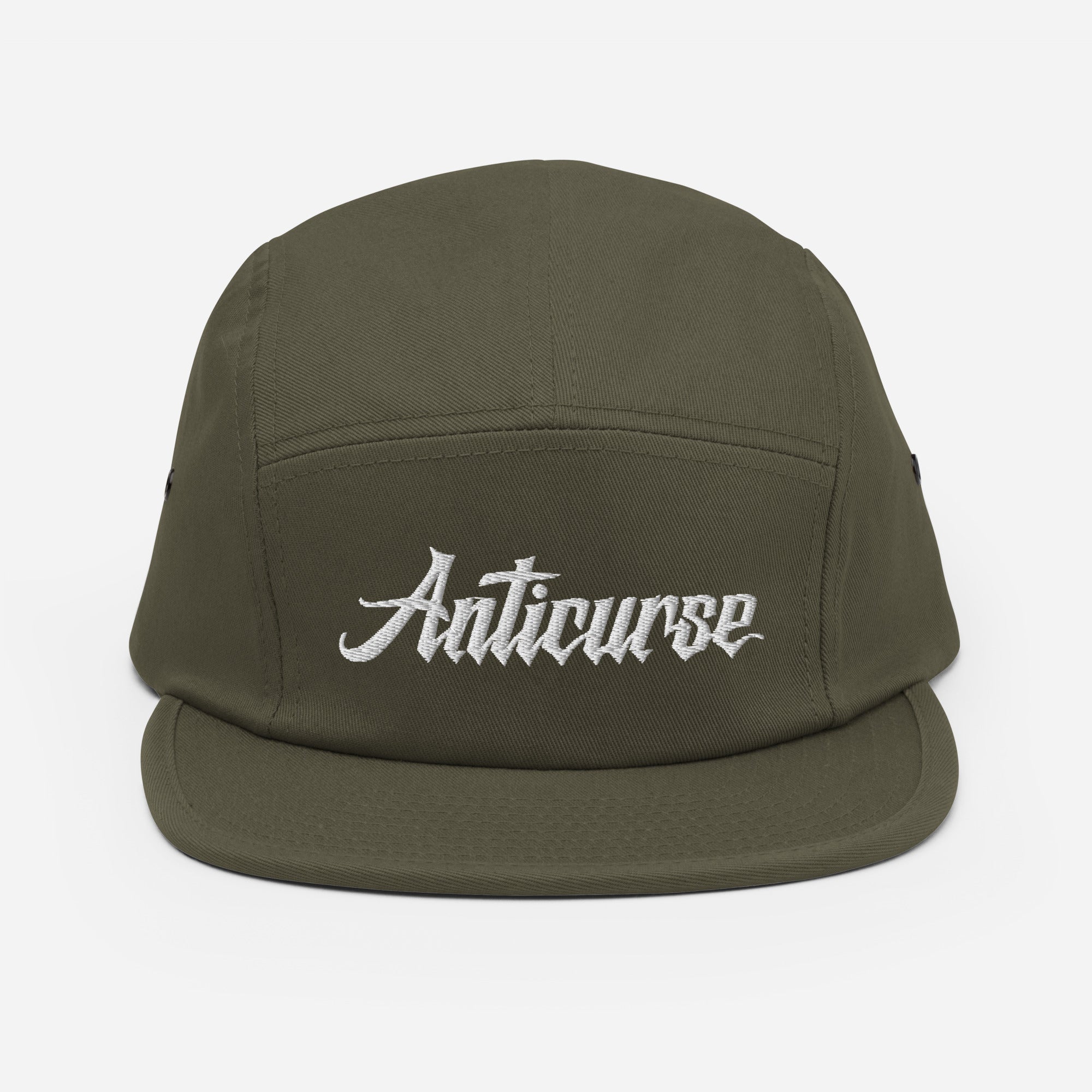 Anticurse Classic Logo - Five Panel Cap - Olive